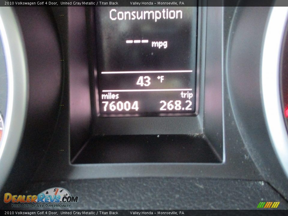 2010 Volkswagen Golf 4 Door United Gray Metallic / Titan Black Photo #20