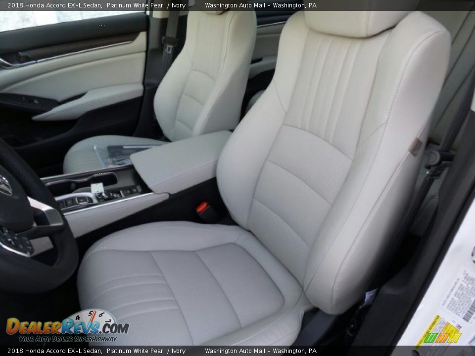 Front Seat of 2018 Honda Accord EX-L Sedan Photo #9