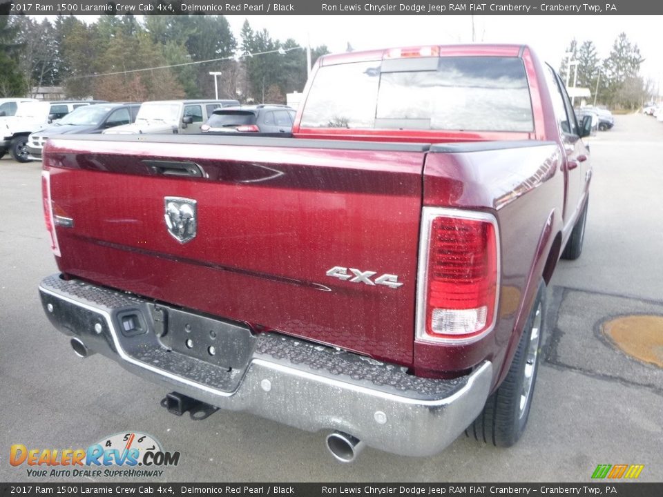 2017 Ram 1500 Laramie Crew Cab 4x4 Delmonico Red Pearl / Black Photo #5