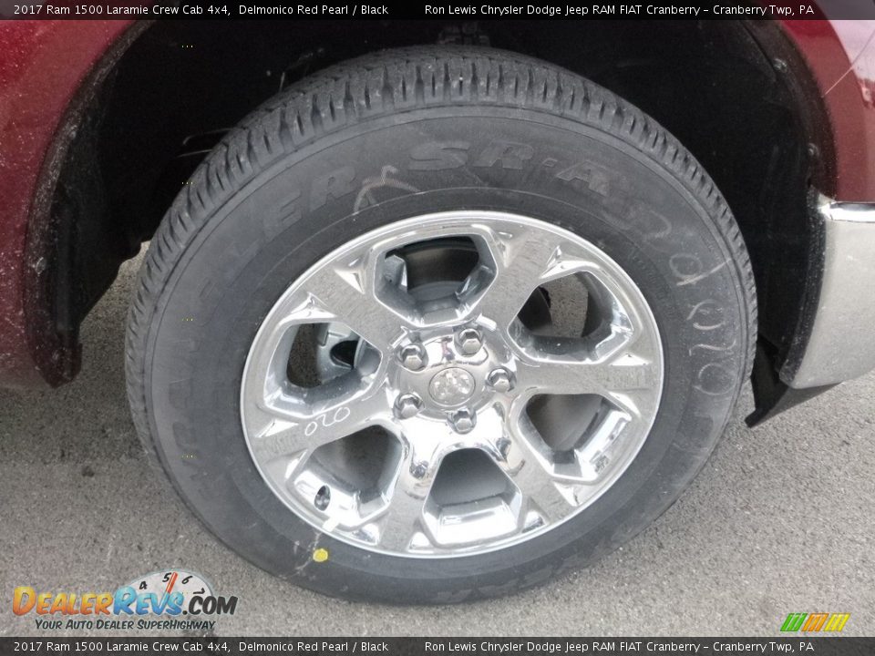 2017 Ram 1500 Laramie Crew Cab 4x4 Delmonico Red Pearl / Black Photo #9