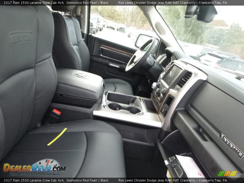 2017 Ram 1500 Laramie Crew Cab 4x4 Delmonico Red Pearl / Black Photo #10