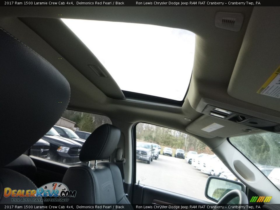 2017 Ram 1500 Laramie Crew Cab 4x4 Delmonico Red Pearl / Black Photo #12