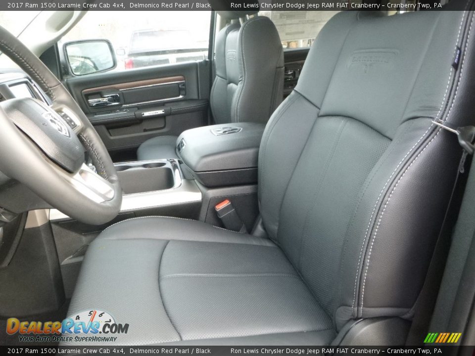 2017 Ram 1500 Laramie Crew Cab 4x4 Delmonico Red Pearl / Black Photo #15