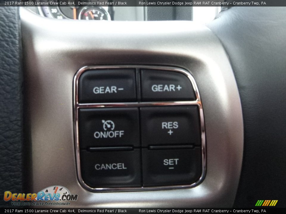 2017 Ram 1500 Laramie Crew Cab 4x4 Delmonico Red Pearl / Black Photo #20