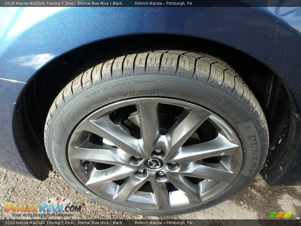 2018 Mazda MAZDA3 Touring 5 Door Eternal Blue Mica / Black Photo #5