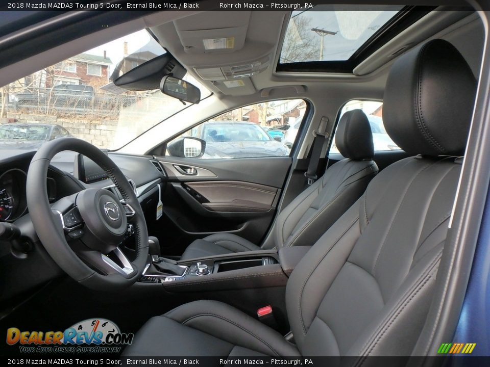 2018 Mazda MAZDA3 Touring 5 Door Eternal Blue Mica / Black Photo #7