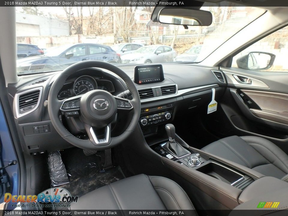 2018 Mazda MAZDA3 Touring 5 Door Eternal Blue Mica / Black Photo #9