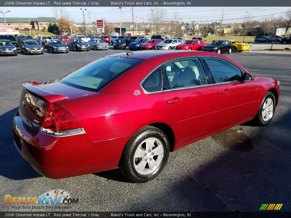 2008 Chevrolet Impala LT Red Jewel Tintcoat / Gray Photo #6