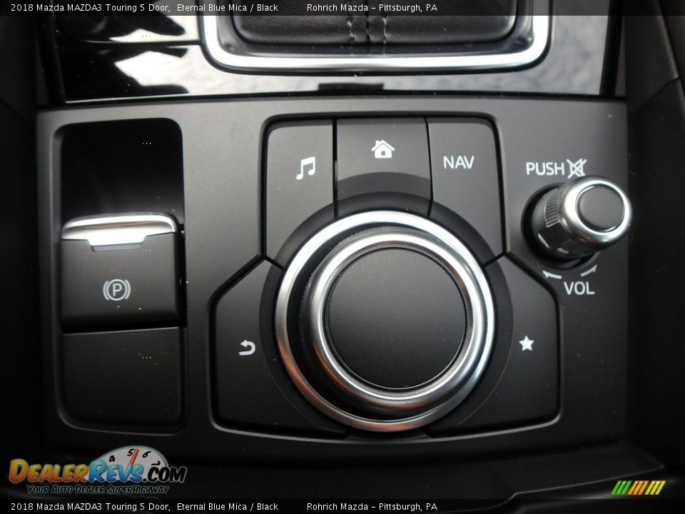 2018 Mazda MAZDA3 Touring 5 Door Eternal Blue Mica / Black Photo #13