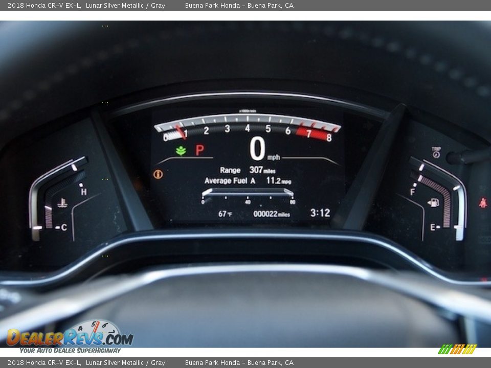 2018 Honda CR-V EX-L Lunar Silver Metallic / Gray Photo #16