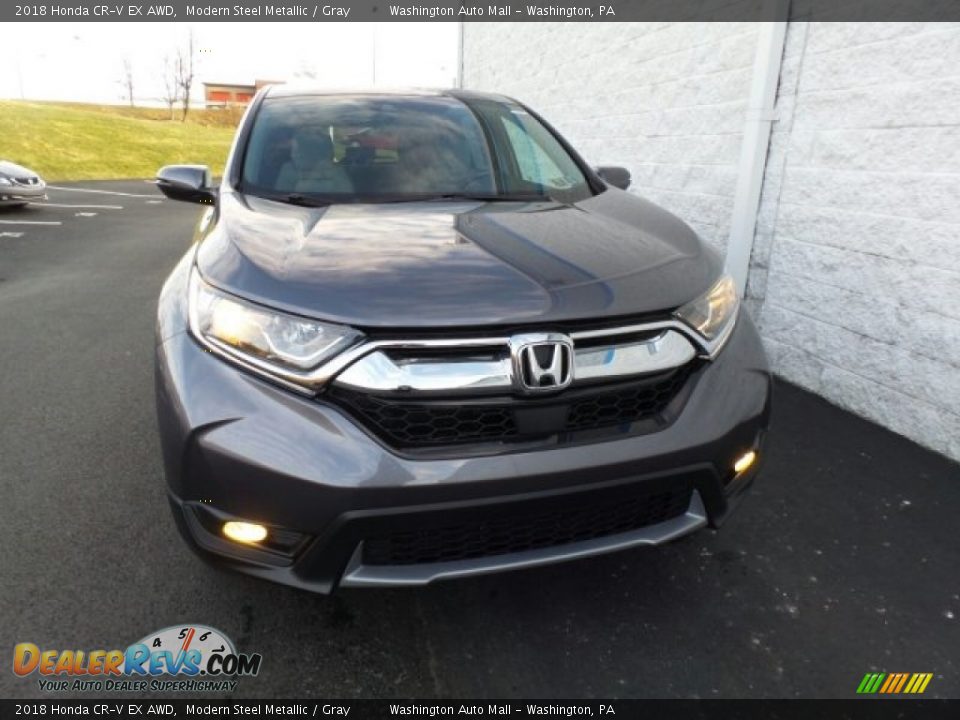 2018 Honda CR-V EX AWD Modern Steel Metallic / Gray Photo #3