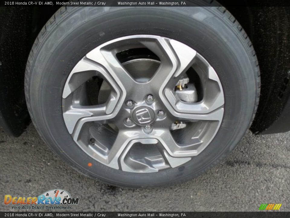 2018 Honda CR-V EX AWD Modern Steel Metallic / Gray Photo #4