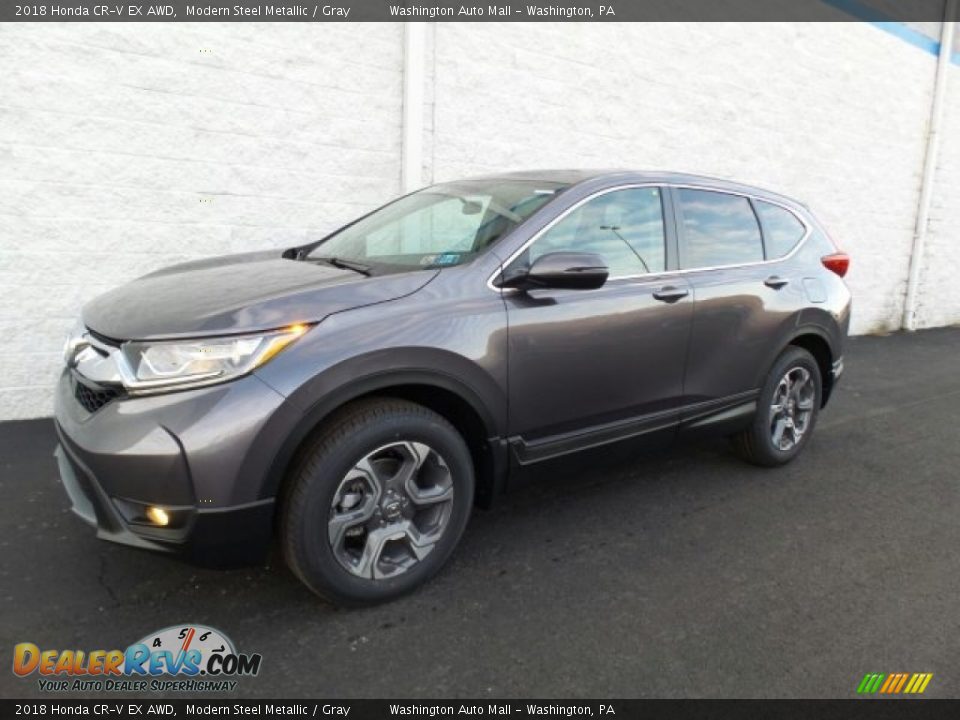 2018 Honda CR-V EX AWD Modern Steel Metallic / Gray Photo #5