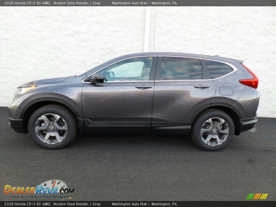 2018 Honda CR-V EX AWD Modern Steel Metallic / Gray Photo #6