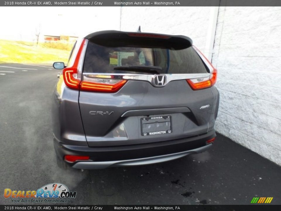 2018 Honda CR-V EX AWD Modern Steel Metallic / Gray Photo #7