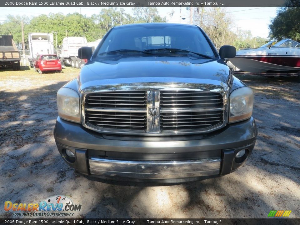 2006 Dodge Ram 1500 Laramie Quad Cab Black / Medium Slate Gray Photo #1
