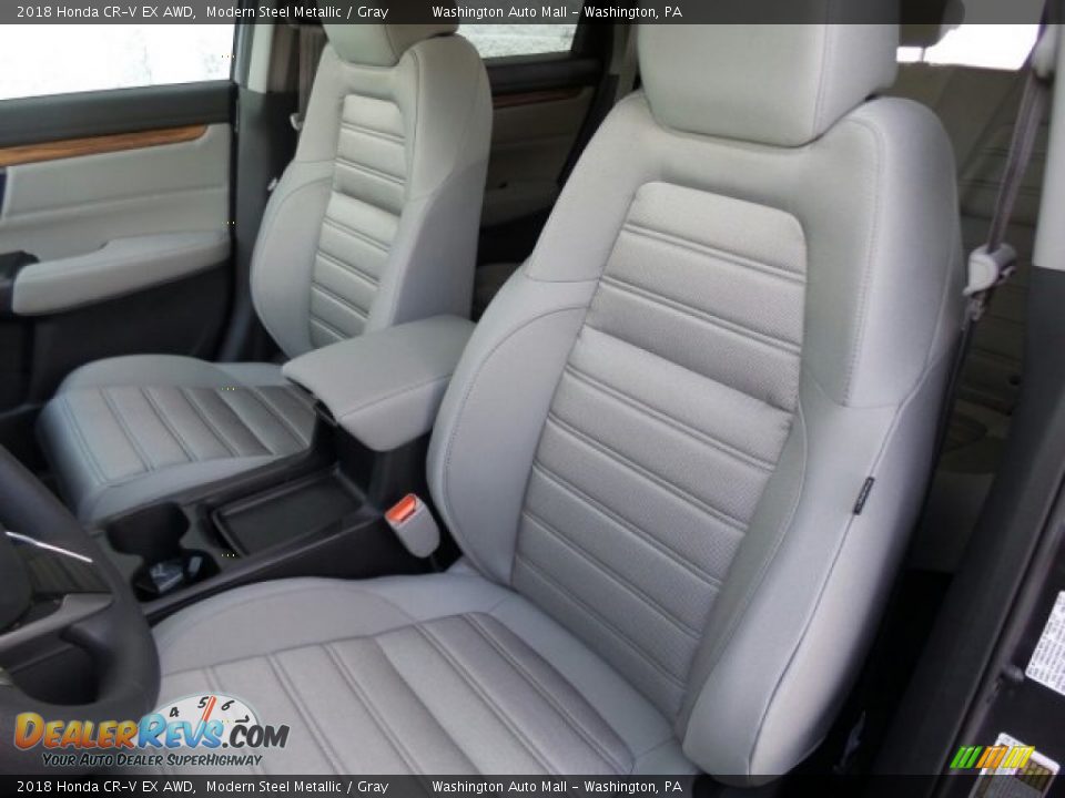 2018 Honda CR-V EX AWD Modern Steel Metallic / Gray Photo #9