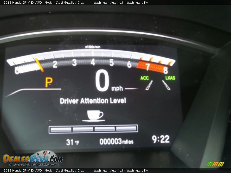 2018 Honda CR-V EX AWD Modern Steel Metallic / Gray Photo #14
