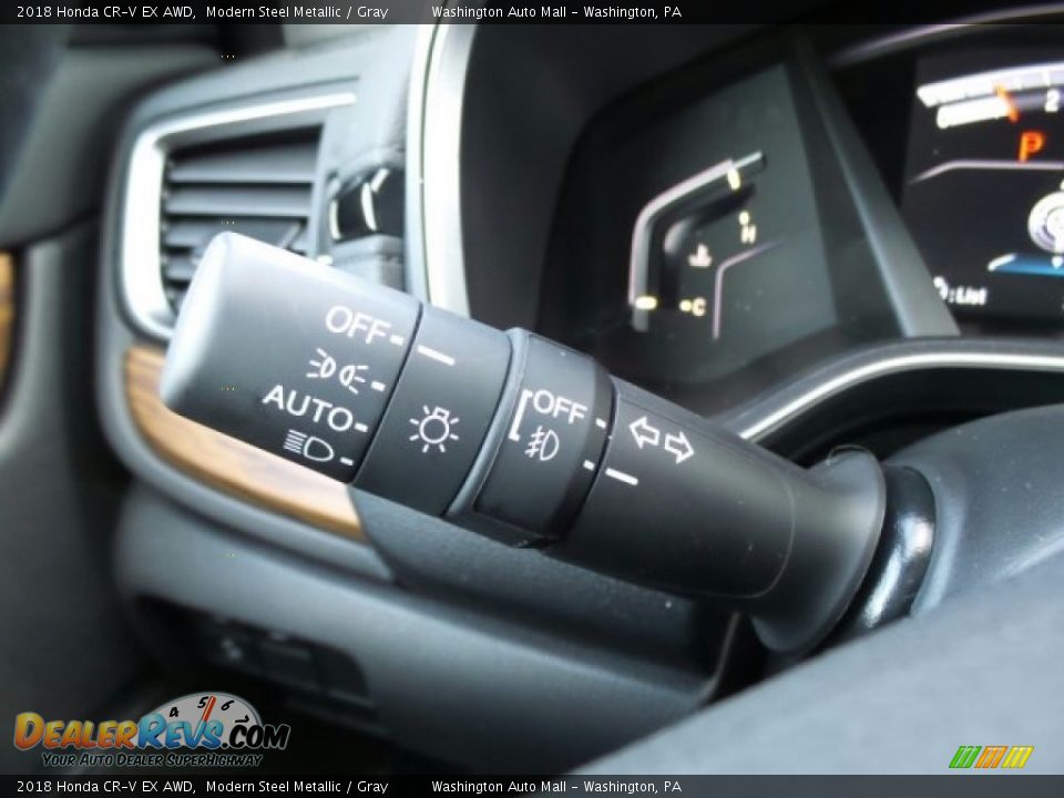 2018 Honda CR-V EX AWD Modern Steel Metallic / Gray Photo #18