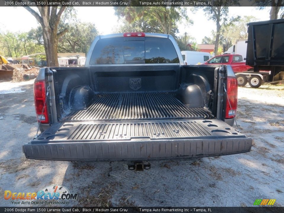 2006 Dodge Ram 1500 Laramie Quad Cab Black / Medium Slate Gray Photo #7