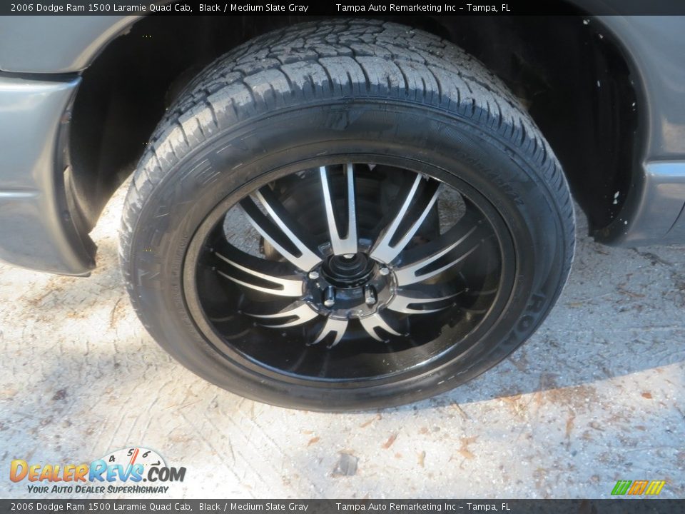 2006 Dodge Ram 1500 Laramie Quad Cab Black / Medium Slate Gray Photo #9