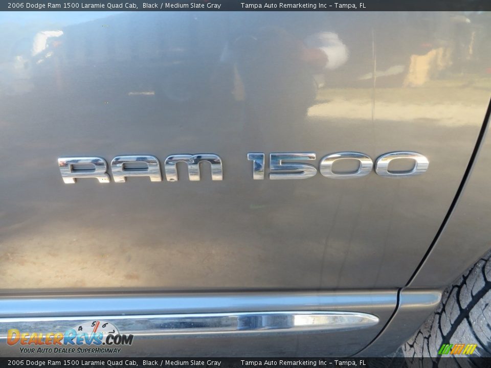 2006 Dodge Ram 1500 Laramie Quad Cab Black / Medium Slate Gray Photo #12