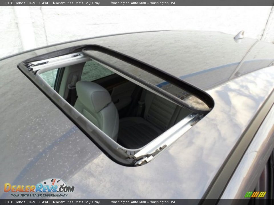 2018 Honda CR-V EX AWD Modern Steel Metallic / Gray Photo #28