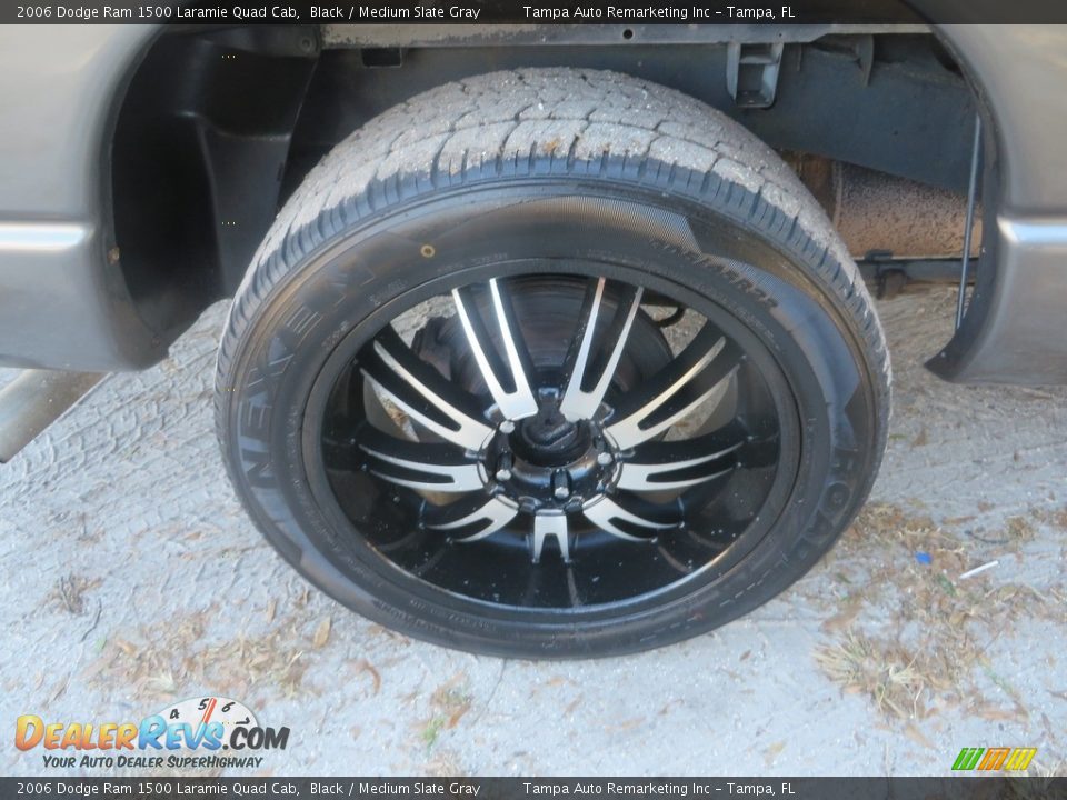 2006 Dodge Ram 1500 Laramie Quad Cab Black / Medium Slate Gray Photo #13