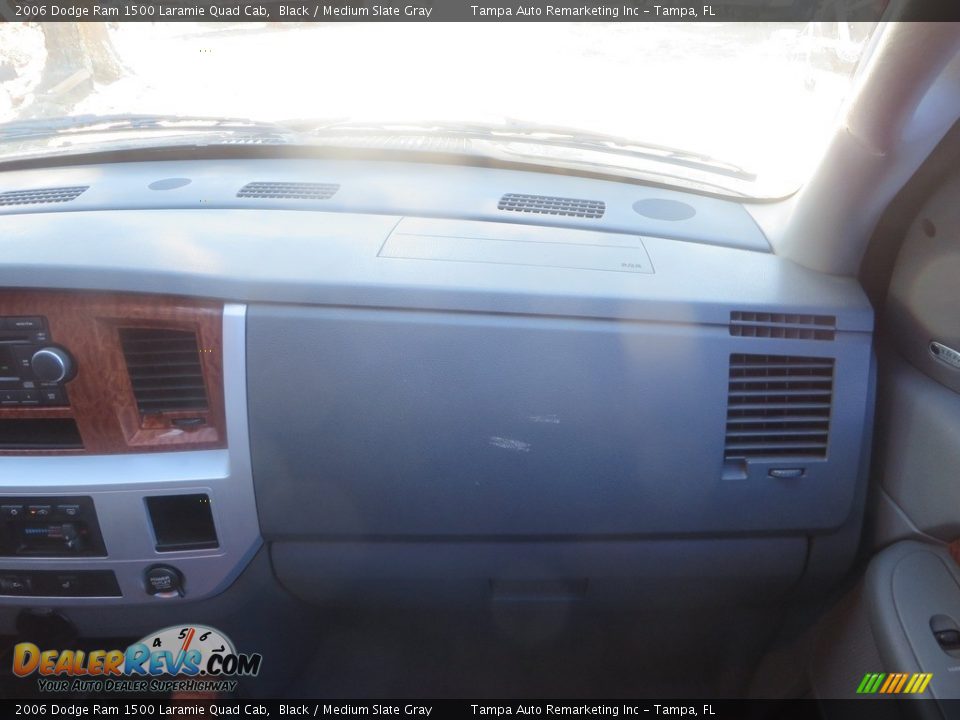 2006 Dodge Ram 1500 Laramie Quad Cab Black / Medium Slate Gray Photo #22