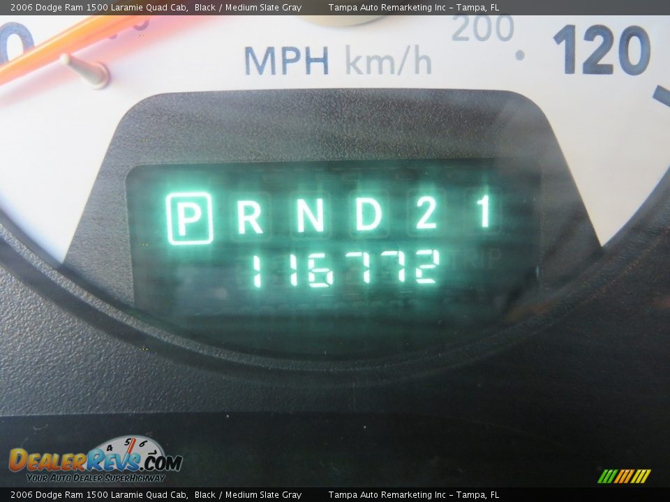 2006 Dodge Ram 1500 Laramie Quad Cab Black / Medium Slate Gray Photo #23