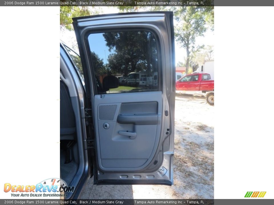 2006 Dodge Ram 1500 Laramie Quad Cab Black / Medium Slate Gray Photo #27