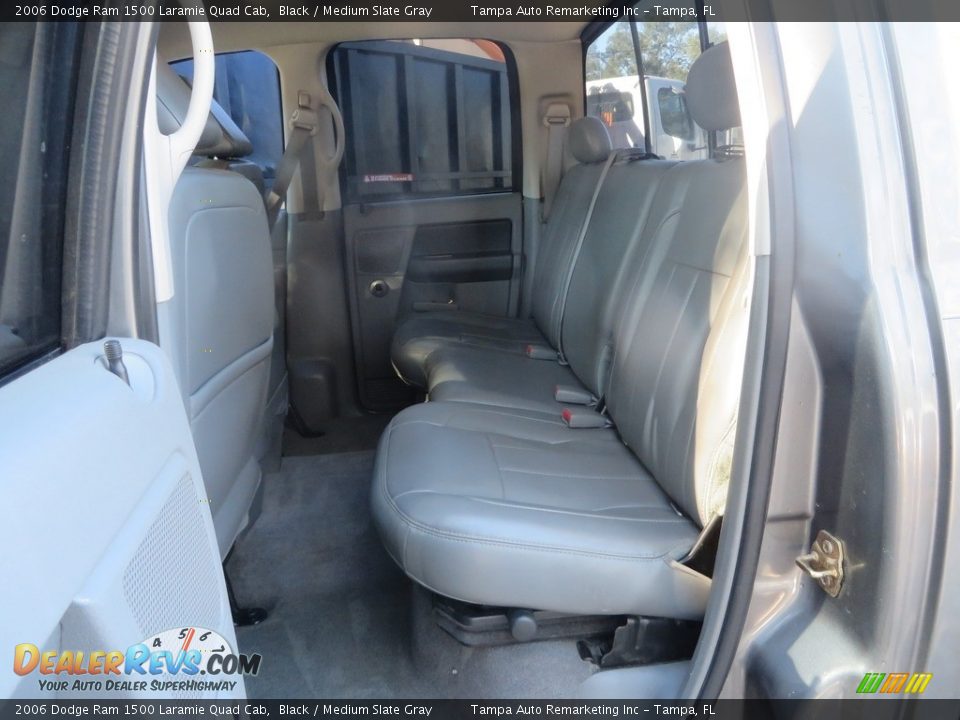 2006 Dodge Ram 1500 Laramie Quad Cab Black / Medium Slate Gray Photo #29