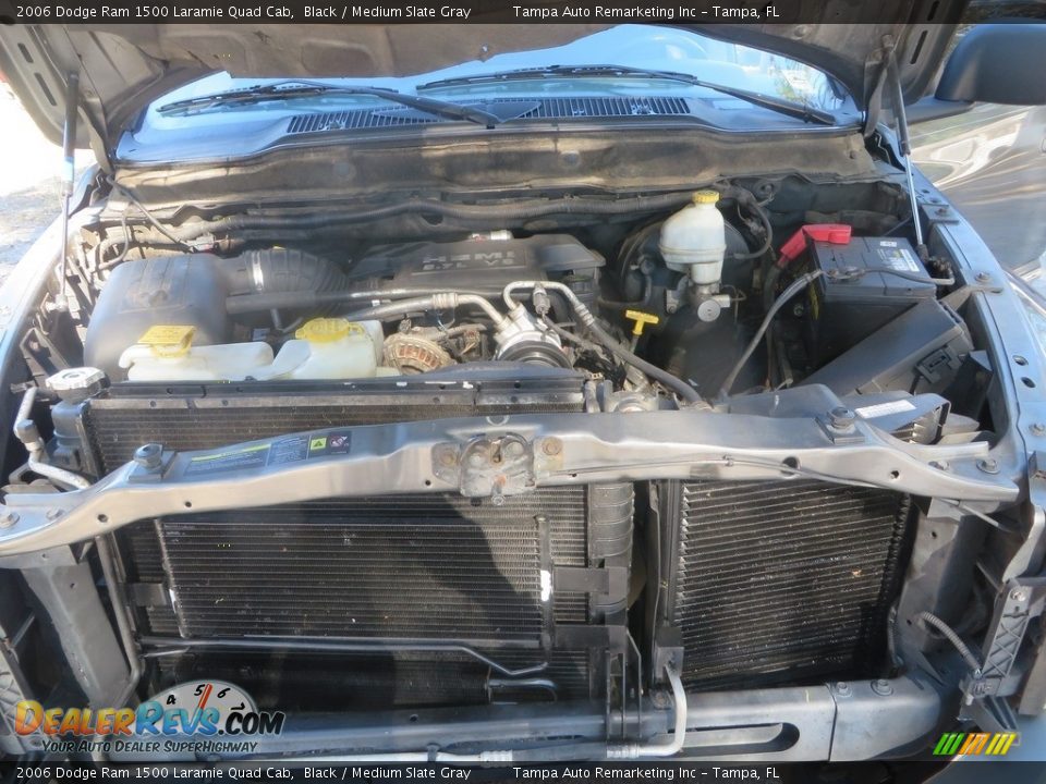 2006 Dodge Ram 1500 Laramie Quad Cab Black / Medium Slate Gray Photo #30