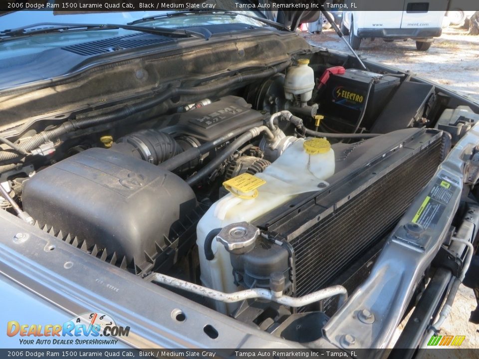 2006 Dodge Ram 1500 Laramie Quad Cab Black / Medium Slate Gray Photo #31
