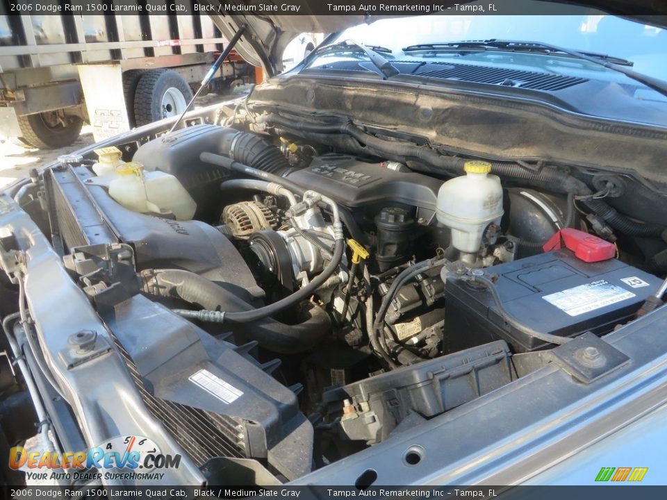 2006 Dodge Ram 1500 Laramie Quad Cab Black / Medium Slate Gray Photo #32