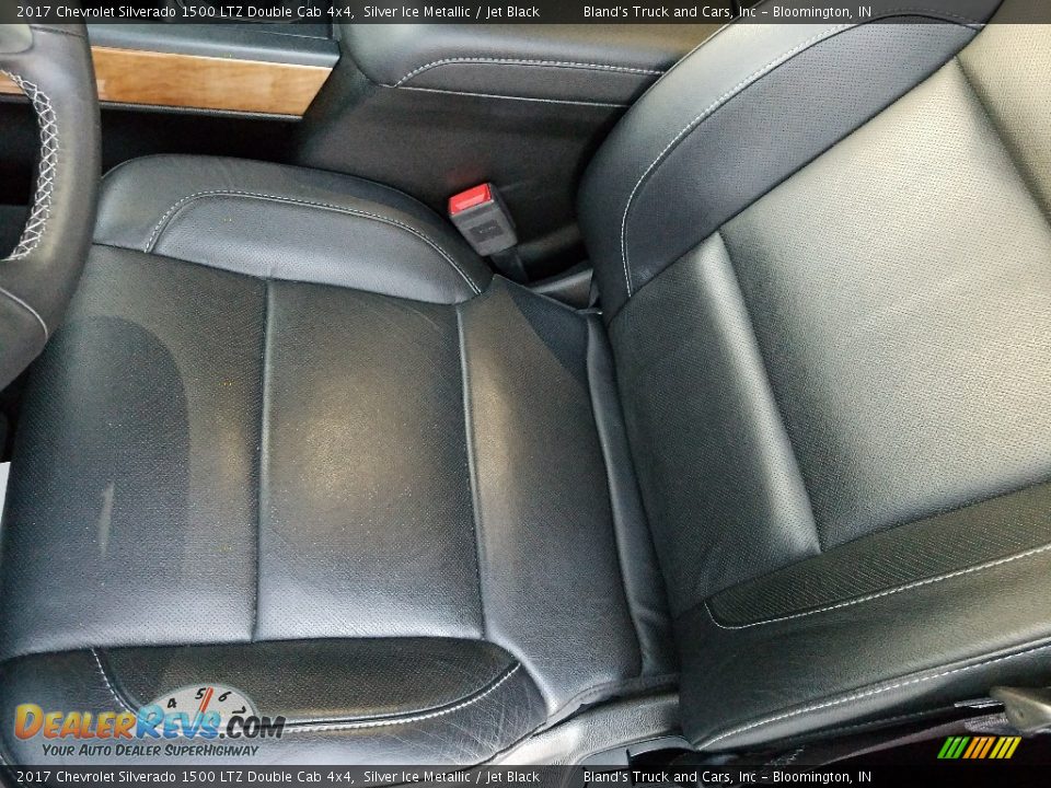 2017 Chevrolet Silverado 1500 LTZ Double Cab 4x4 Silver Ice Metallic / Jet Black Photo #13