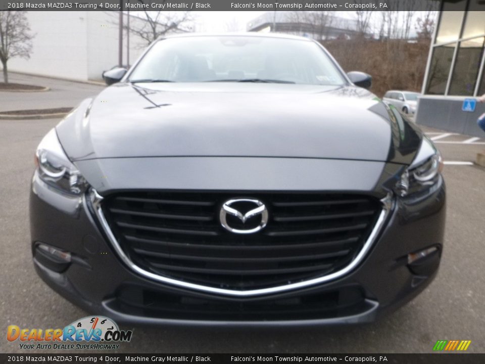 2018 Mazda MAZDA3 Touring 4 Door Machine Gray Metallic / Black Photo #3