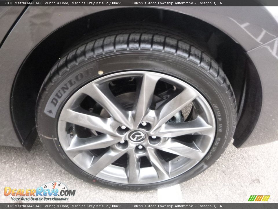 2018 Mazda MAZDA3 Touring 4 Door Machine Gray Metallic / Black Photo #5