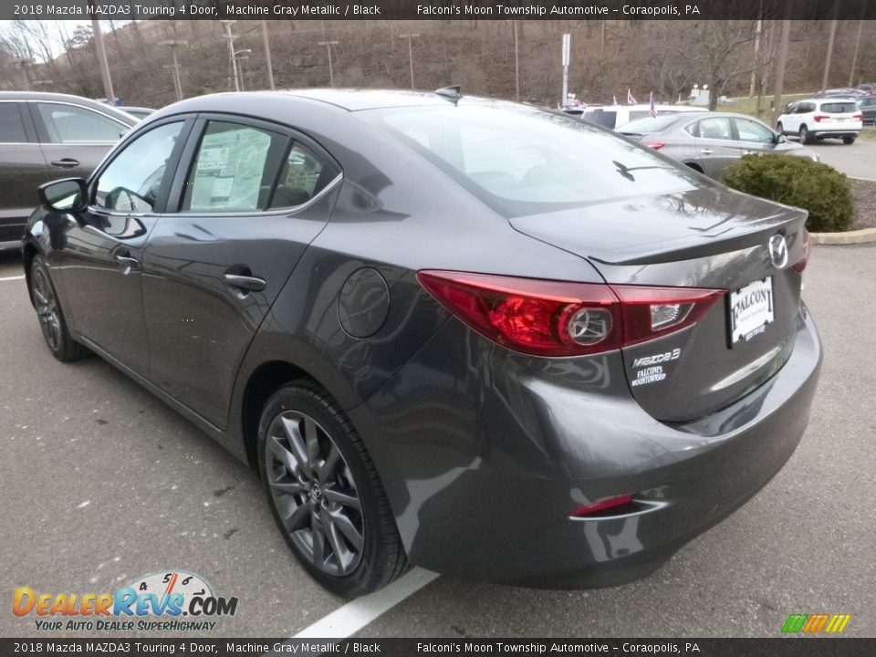 2018 Mazda MAZDA3 Touring 4 Door Machine Gray Metallic / Black Photo #6