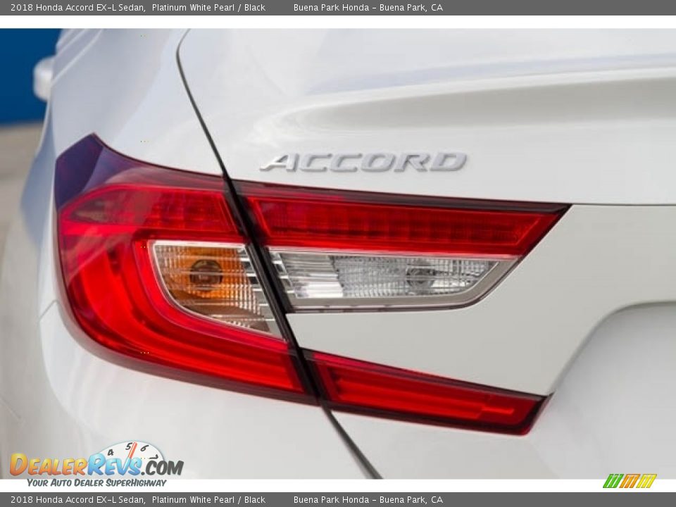 2018 Honda Accord EX-L Sedan Platinum White Pearl / Black Photo #3