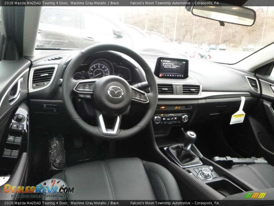 2018 Mazda MAZDA3 Touring 4 Door Machine Gray Metallic / Black Photo #8