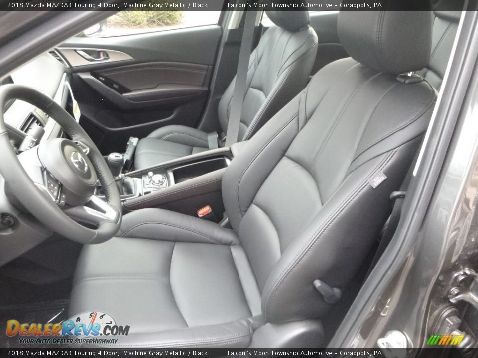 2018 Mazda MAZDA3 Touring 4 Door Machine Gray Metallic / Black Photo #10