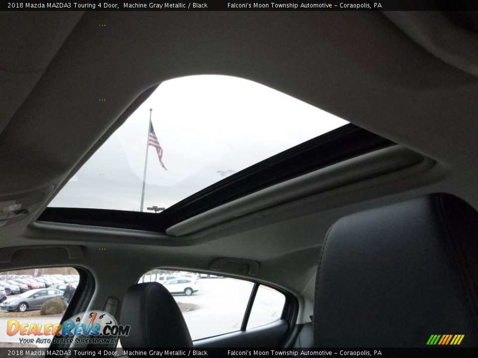 2018 Mazda MAZDA3 Touring 4 Door Machine Gray Metallic / Black Photo #12