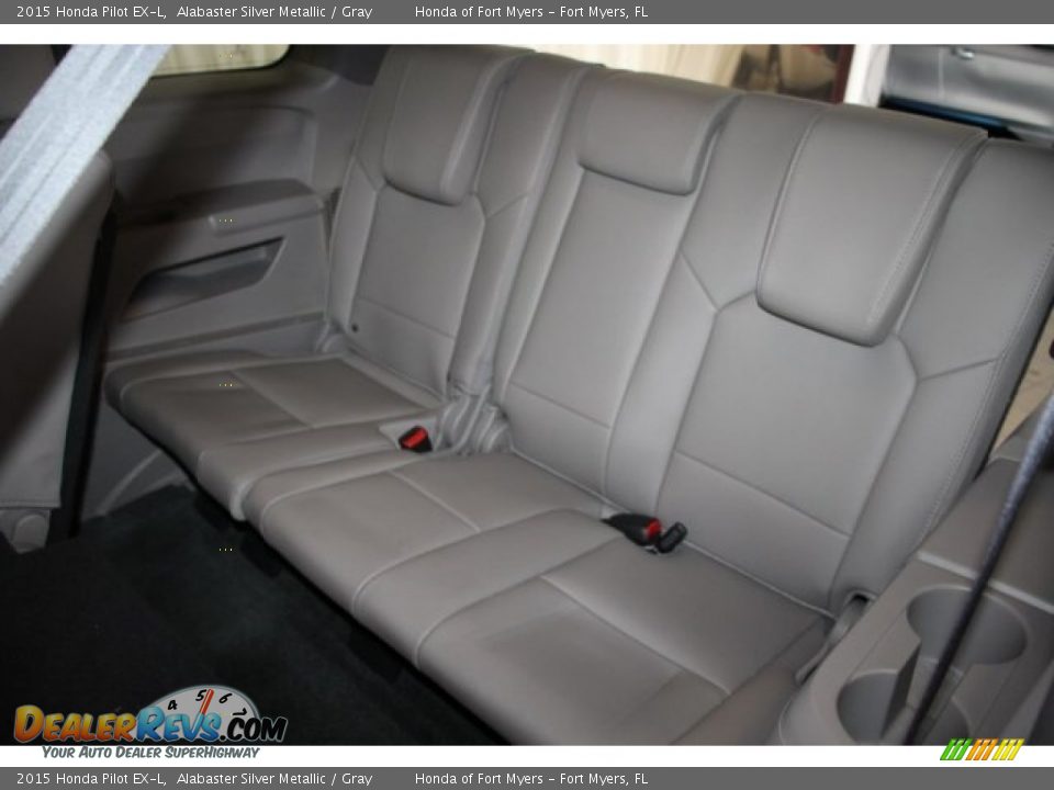 2015 Honda Pilot EX-L Alabaster Silver Metallic / Gray Photo #27