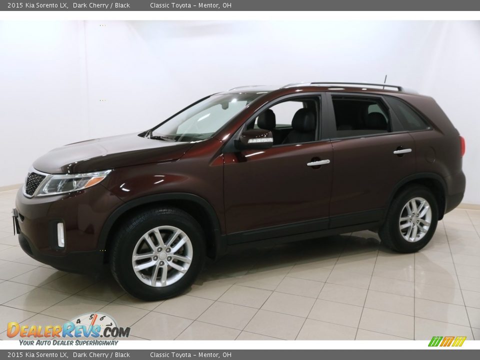2015 Kia Sorento LX Dark Cherry / Black Photo #3