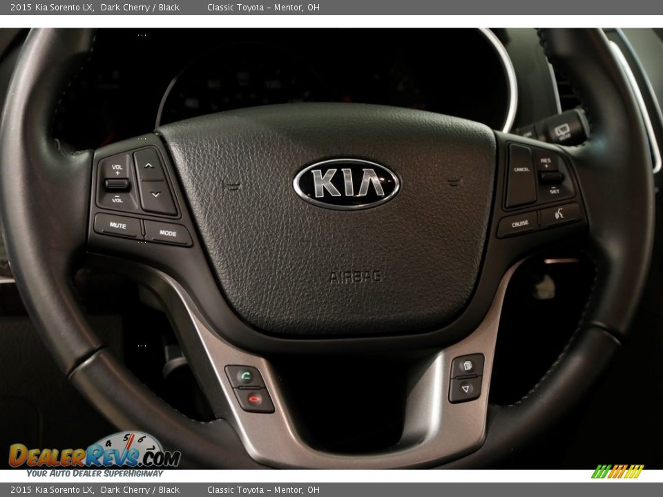 2015 Kia Sorento LX Dark Cherry / Black Photo #6
