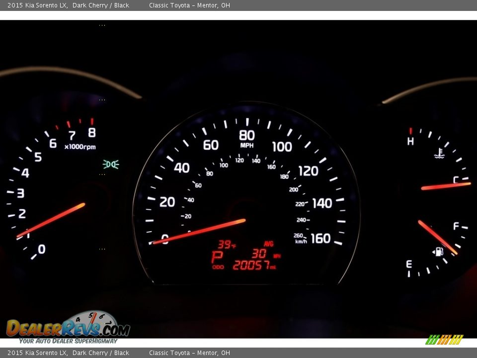 2015 Kia Sorento LX Dark Cherry / Black Photo #7