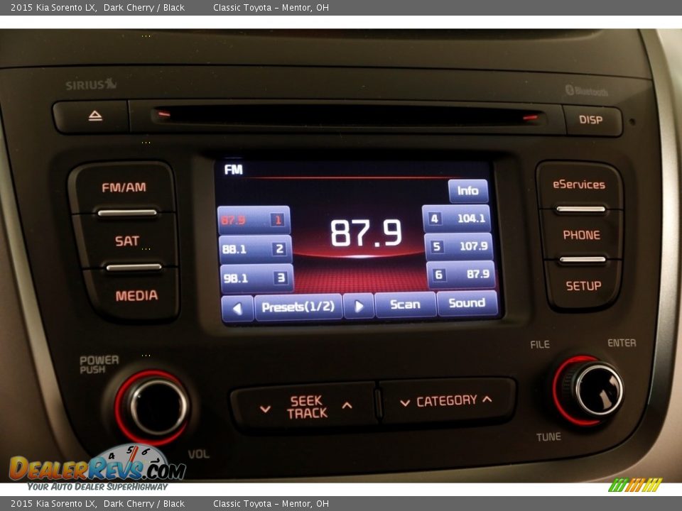 2015 Kia Sorento LX Dark Cherry / Black Photo #9