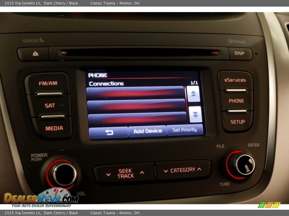 2015 Kia Sorento LX Dark Cherry / Black Photo #10