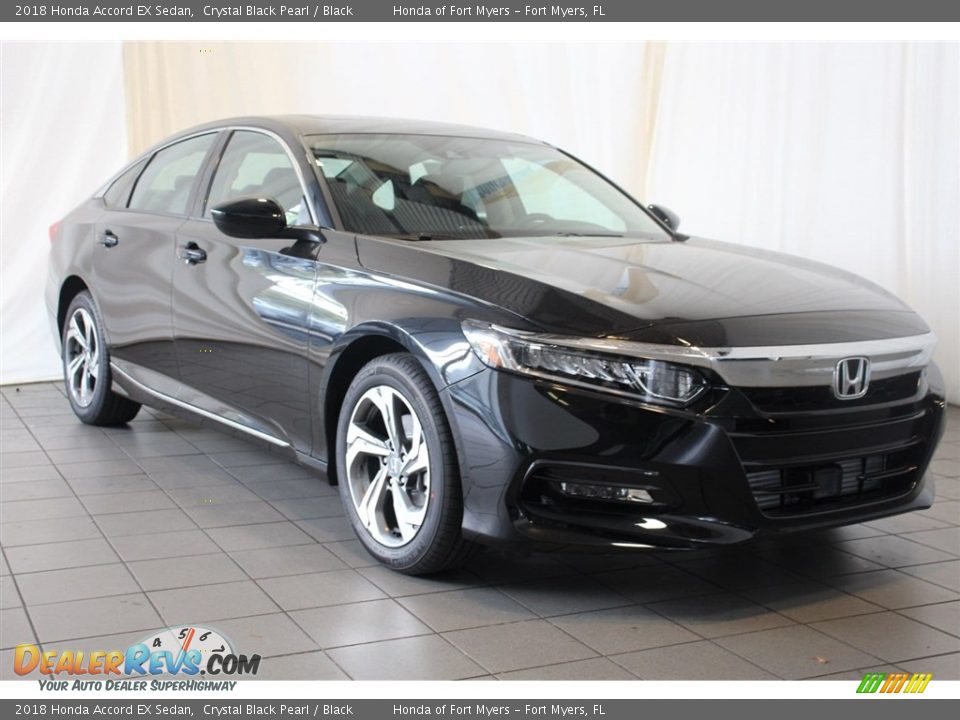 2018 Honda Accord EX Sedan Crystal Black Pearl / Black Photo #2